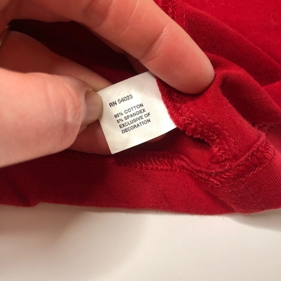 Gap Red Half-Zip Long Sleeve Running Active Stretchy Shirt Top SIZE M - Picture 6 of 8